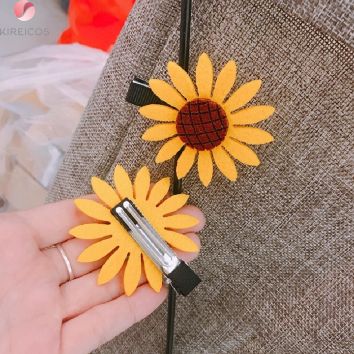 [HCM]Set 2 Kẹp Tóc Mái Hoa Hướng Dương