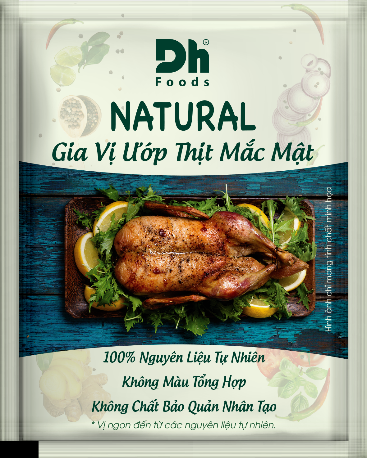 Natural gia vị ướp thịt lá Mắc Mật [Gói 10g]