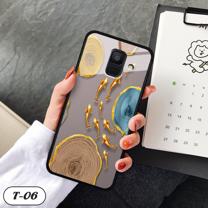 Ốp lưng kính 3D Samsung A6 2018