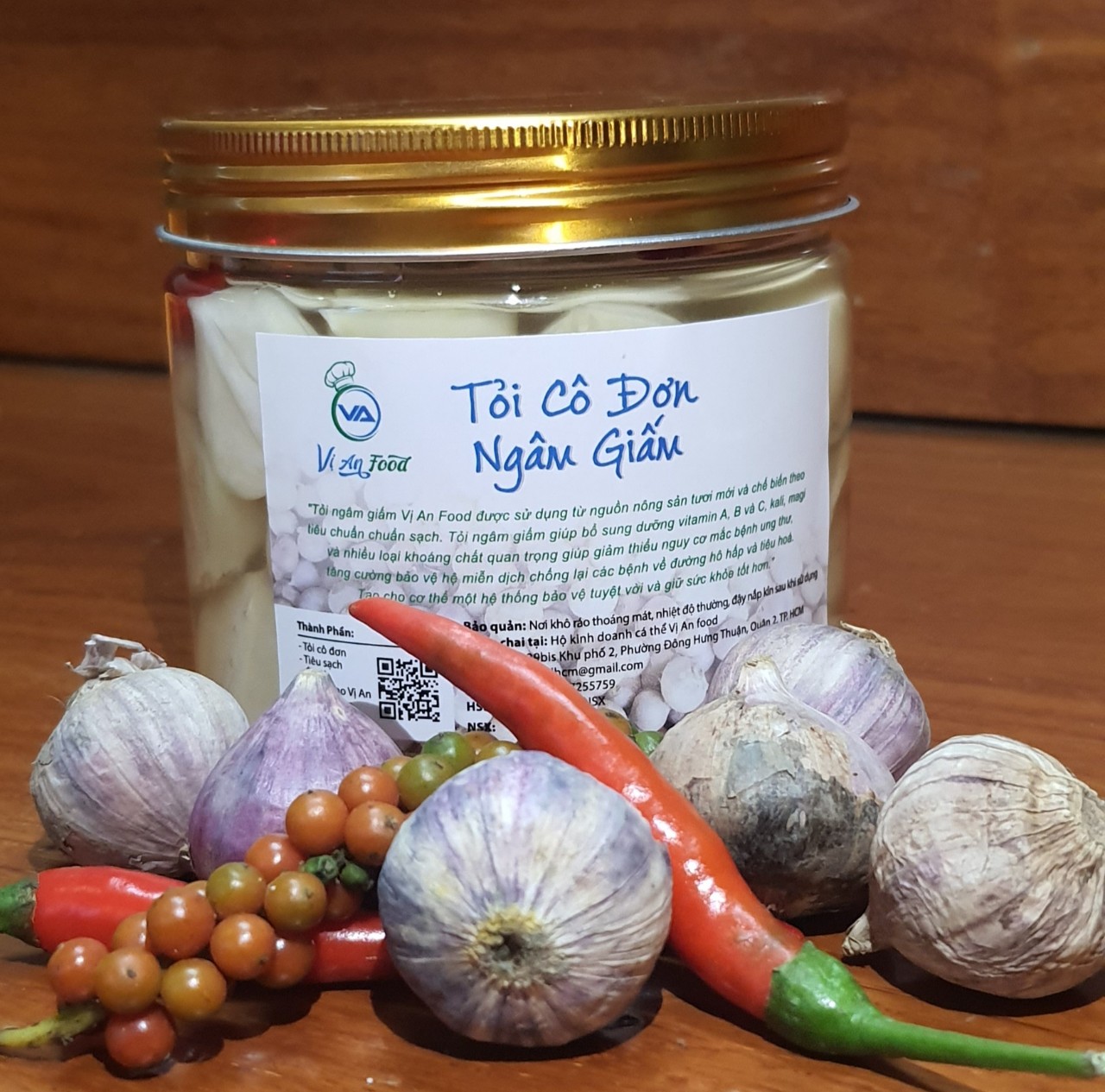 Tỏi cô đơn ngâm Giấm (500gram)