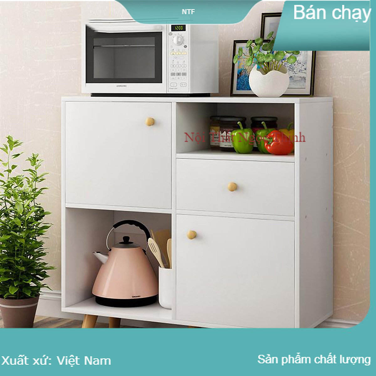 Tủ bếp, tủ lò vi sóng, tủ đồ thông minh tiện ích