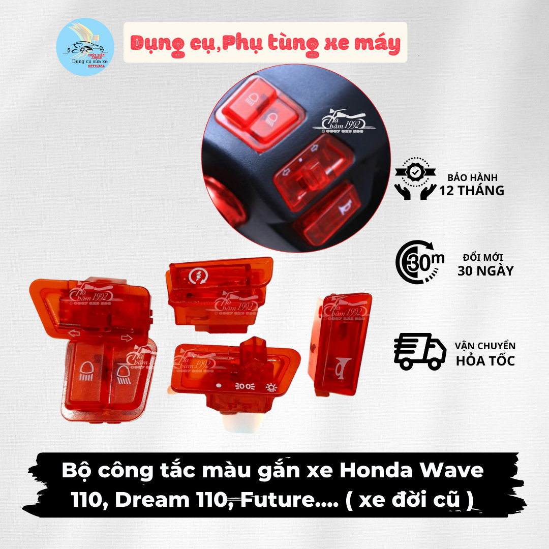 Bộ công tắc màu xe ga honda