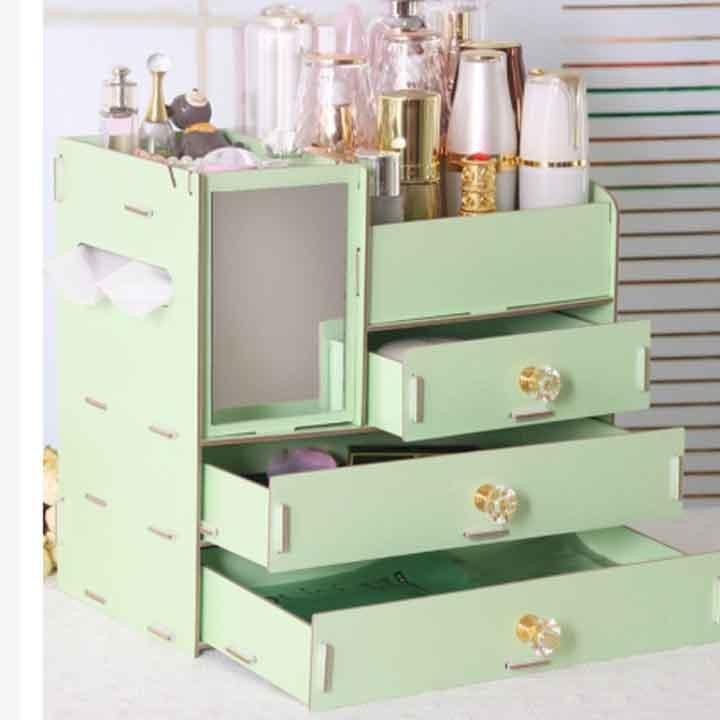 KỆ ĐỂ ĐỒ TRANG ĐIỂM CÓ GƯƠNG