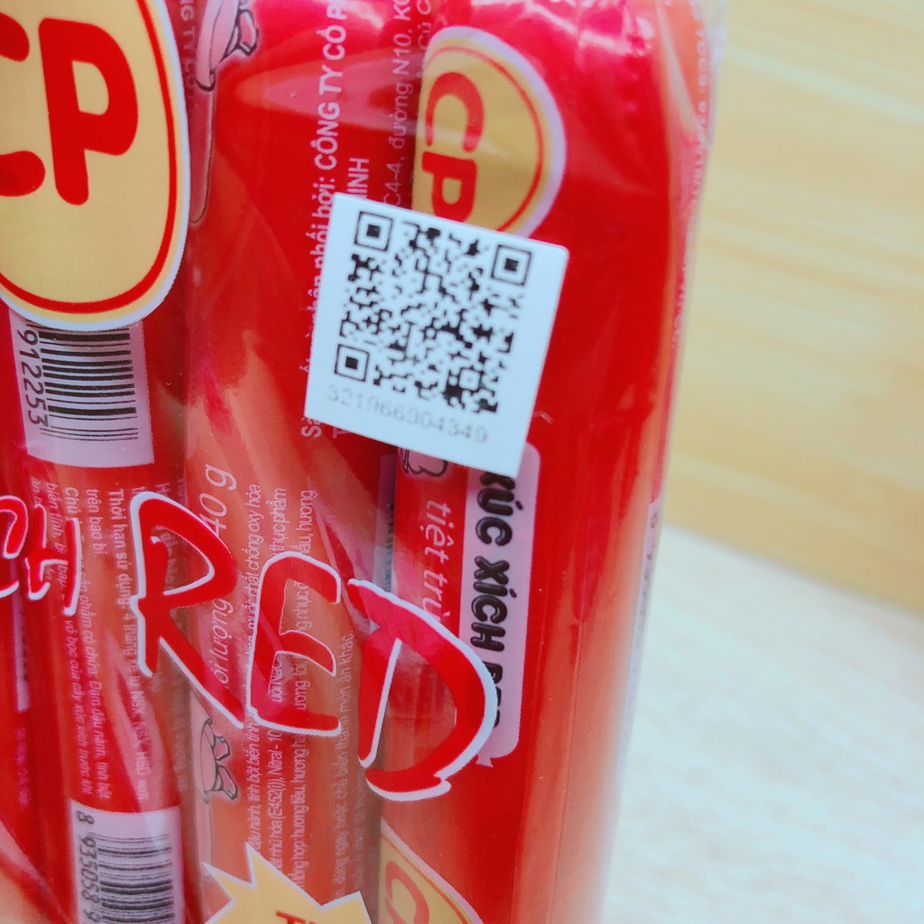 [COMBO 5 GÓI] Xúc xích Red CP tiệt trùng - 200g