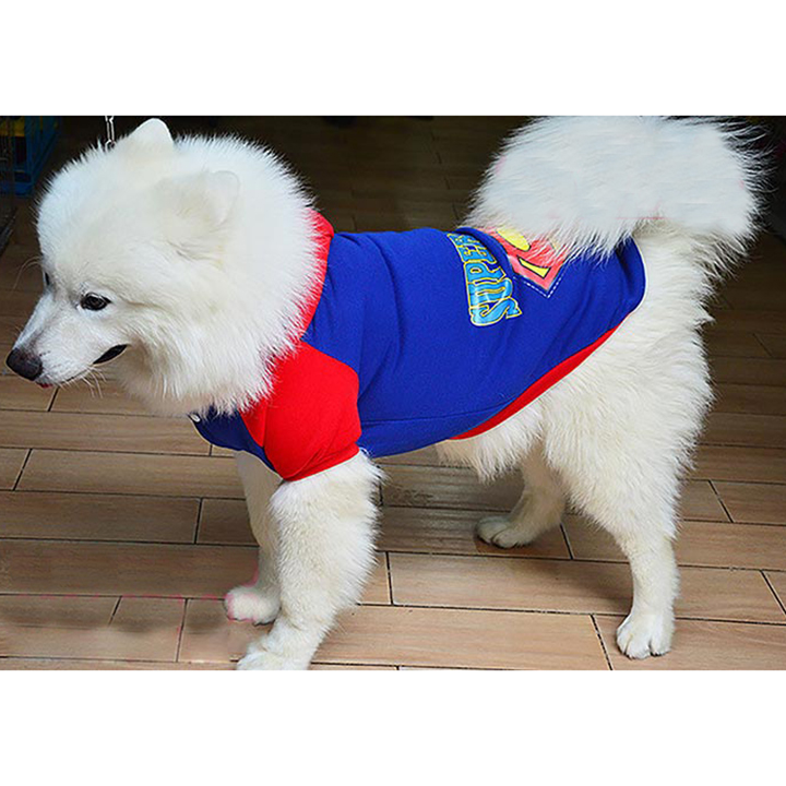 [HOÀN TIỀN 10%]Áo Supper Man dành cho thú cưng lớn từ 10 -40kg