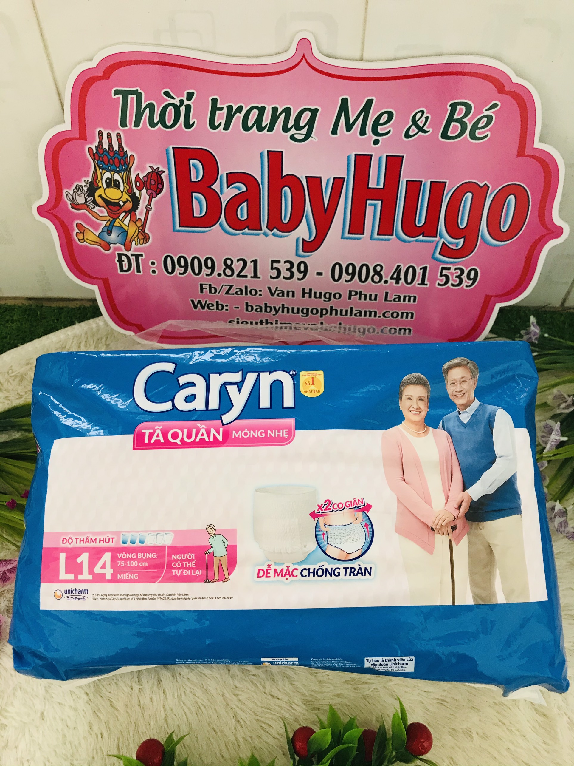 Tã Quần Người Lớn Caryn M16 / L14