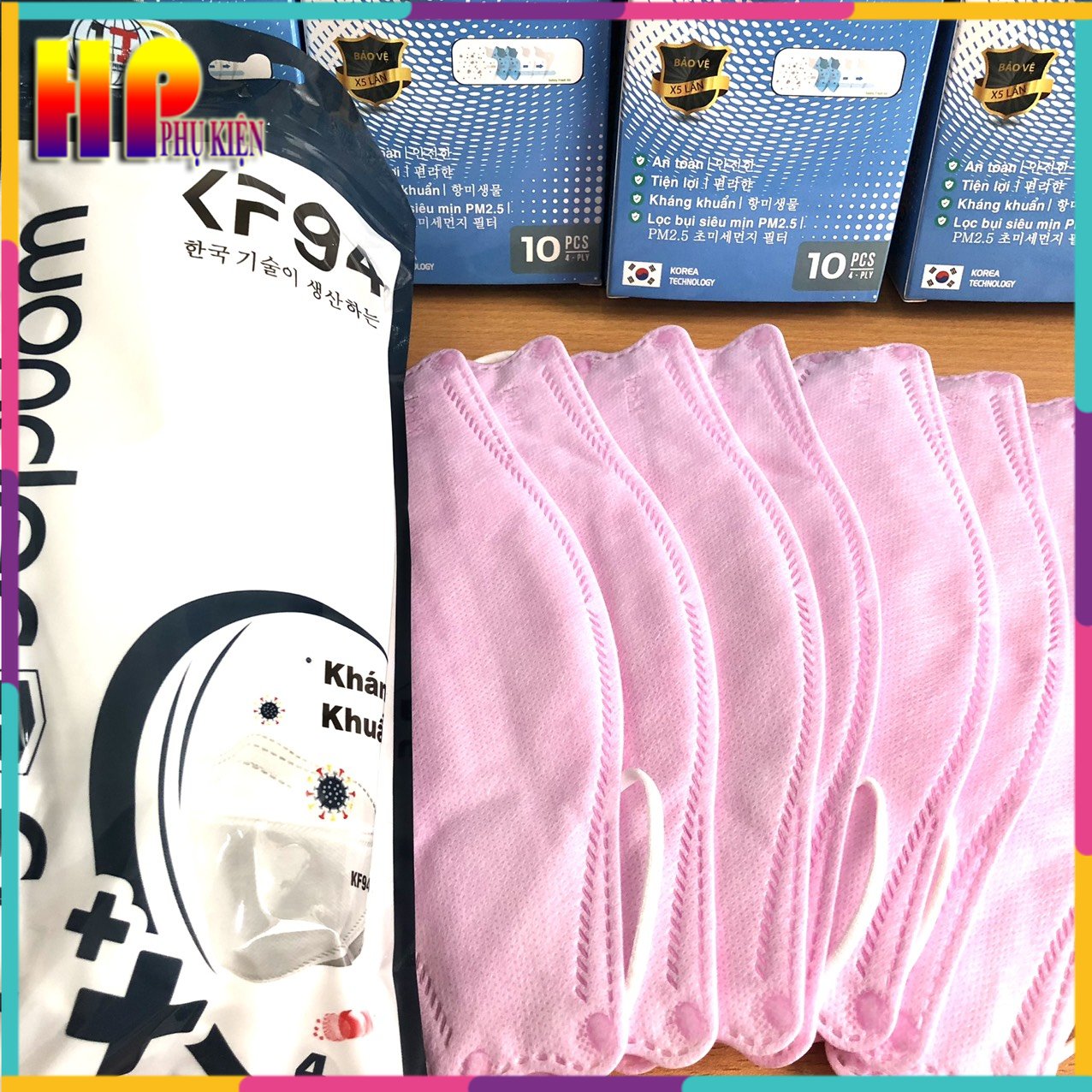 Khẩu trang 4d kf94 chính hãng unimask - wonder ful nhiều màu cho bạn lựa chọn