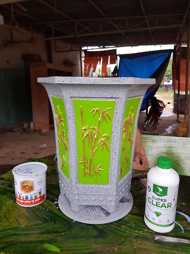 khuôn đúc chậu lục giác ống 44 (khuôn ABS có lòng trong)
