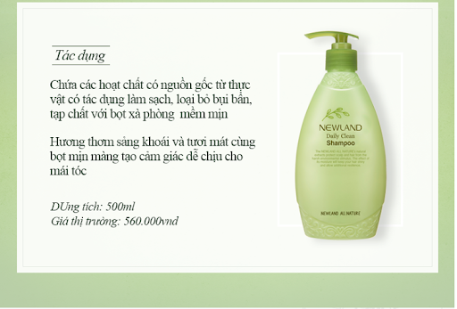 DẦU GỘI NEWLAND ( Daily Clean Shampoo )