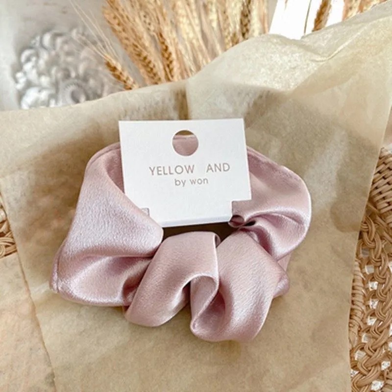 Thun buộc tóc Scrunchies Lụa satin mềm