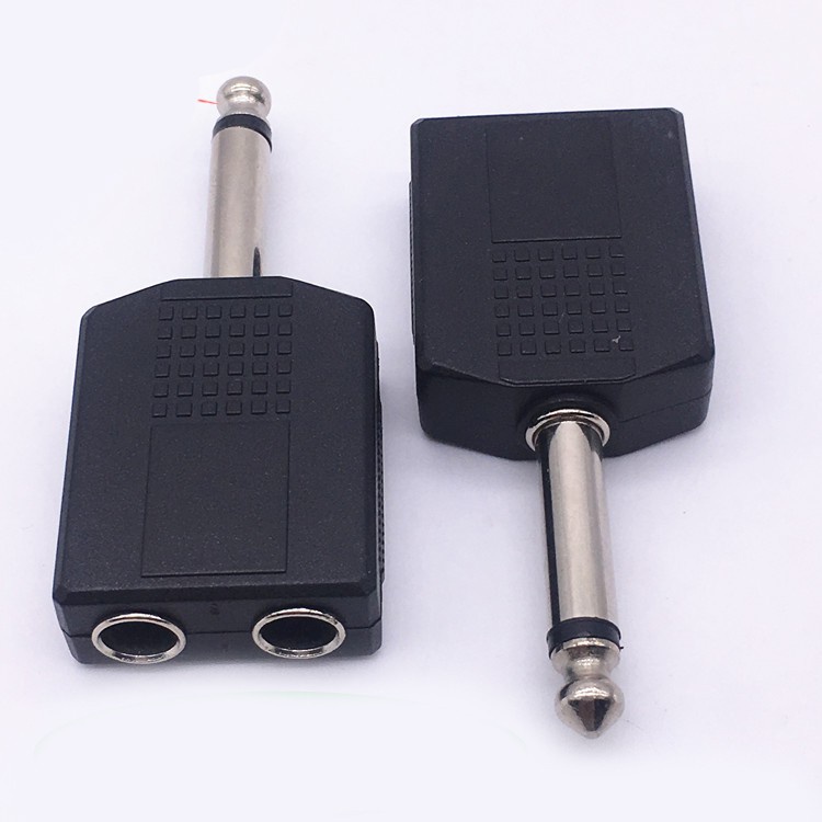 Jack chia cổng micro 6.5mm chia từ 1 cổng ra 2 cổng dùng hát song ca