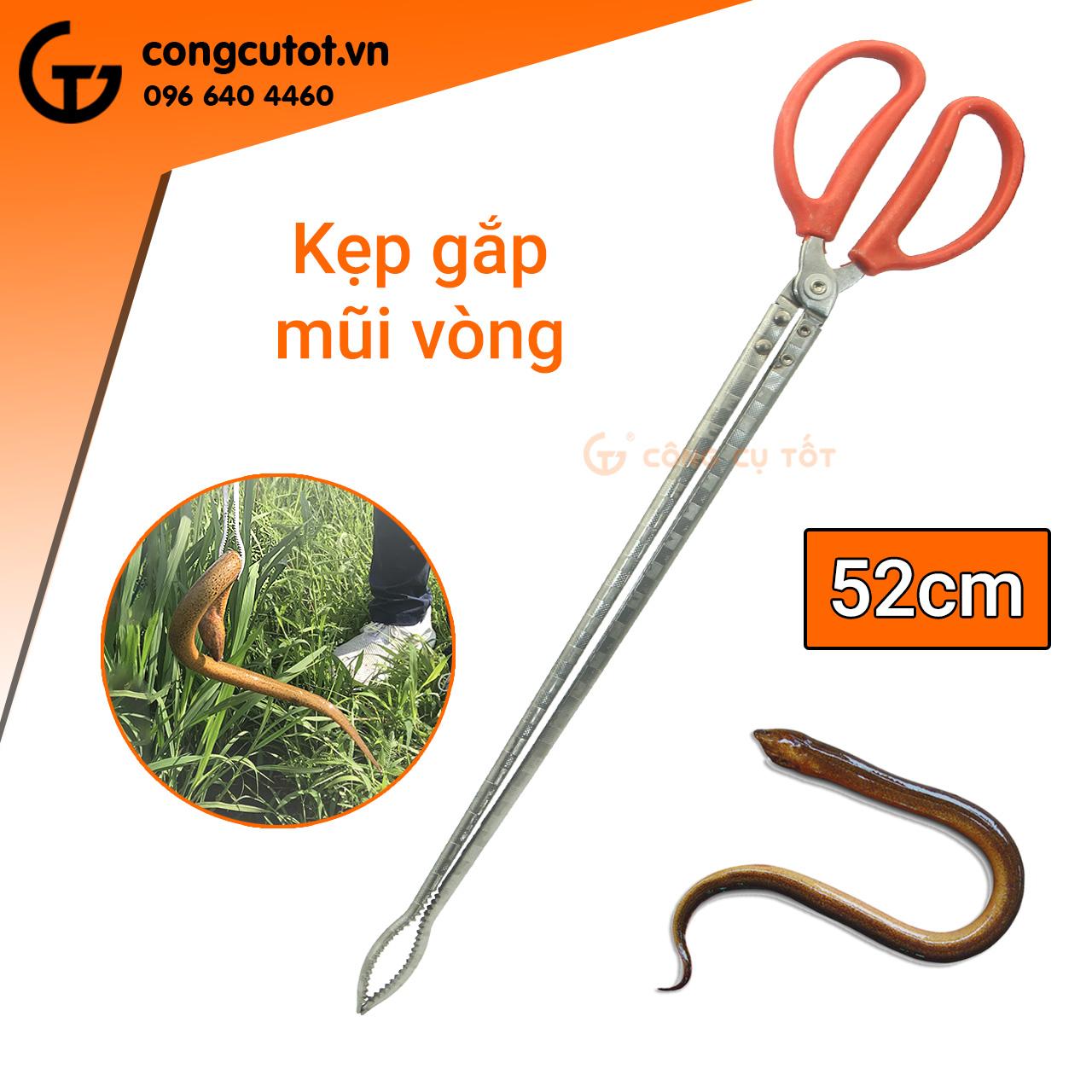 Kẹp gắp dài hình kéo mũi vòng