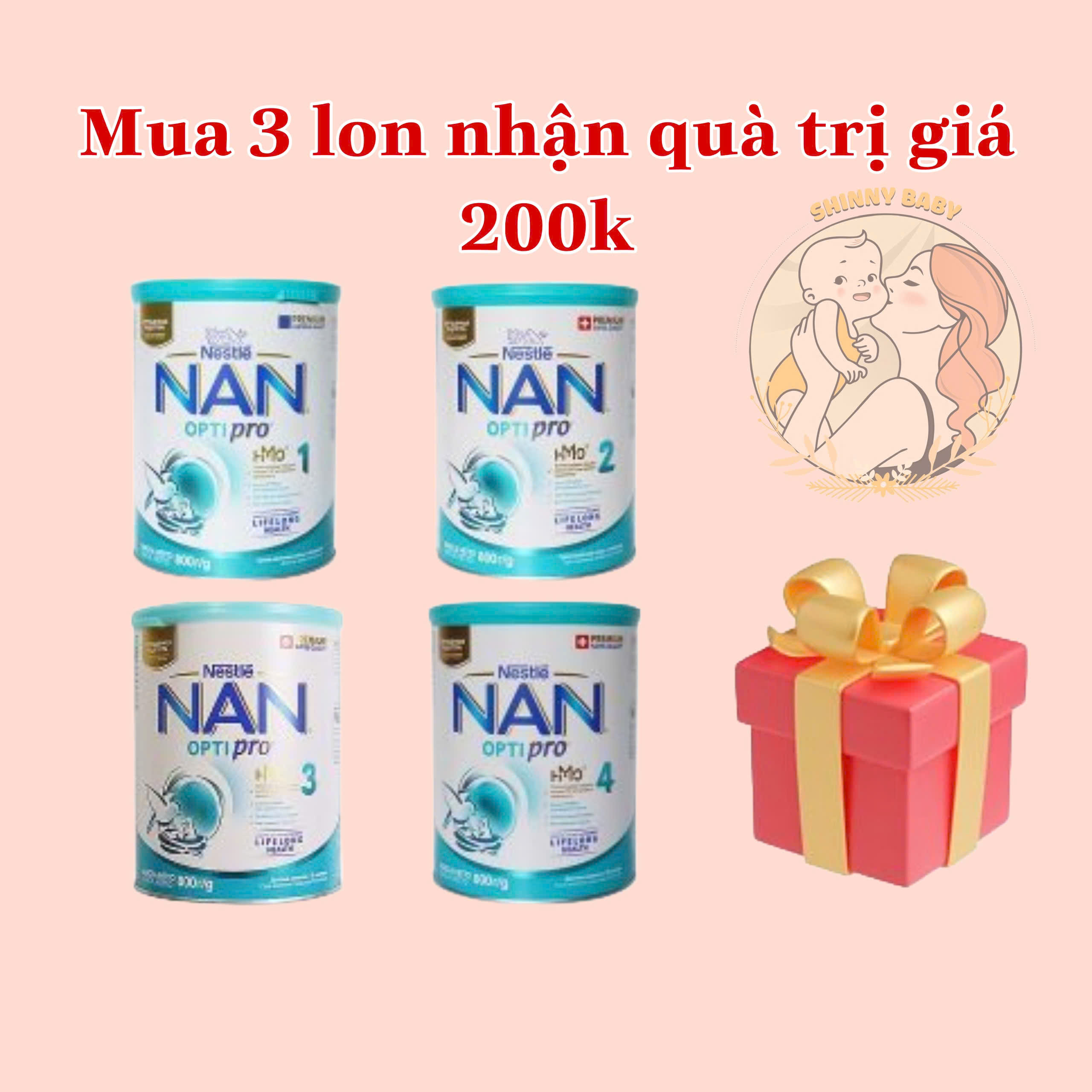 Date 26- sữa nan optipro Nga 800g cho bé từ 0-6m+