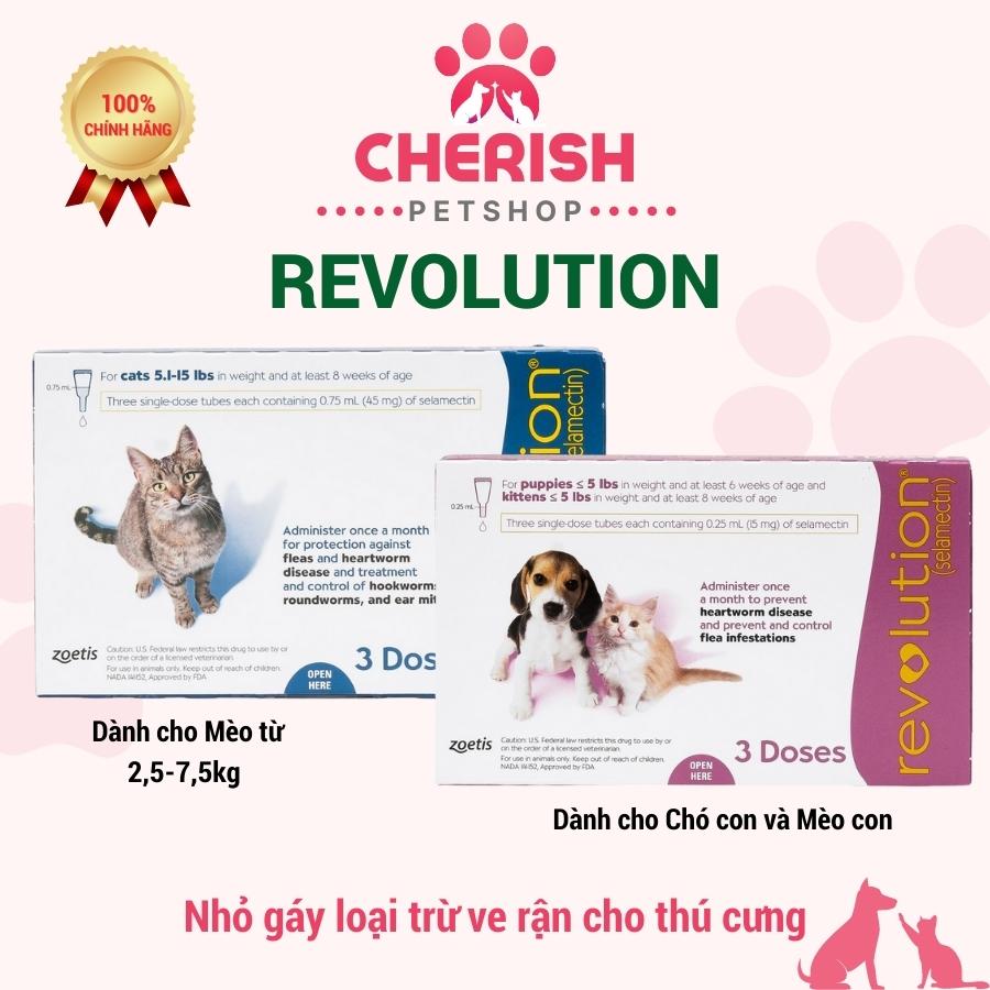REVOLUTION - Nhỏ Gáy Phòng Ngừa & Loại Bỏ Ve Rận Cho Mèo