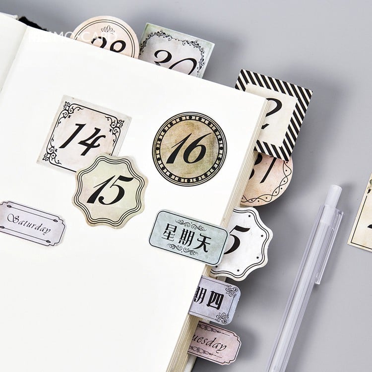 Hộp 45 Sticker RETRO Vintage 2