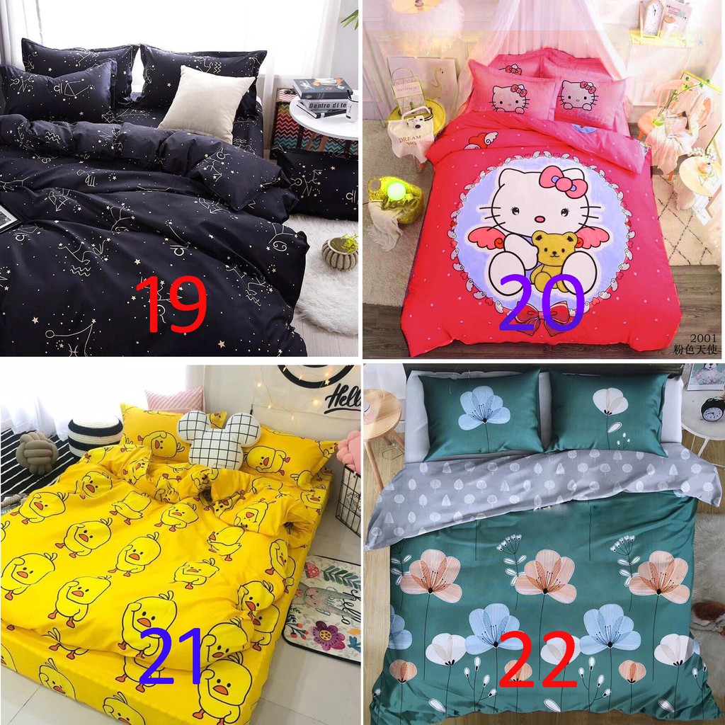 Bộ ga giường và vỏ gối poly m2/m6/m8