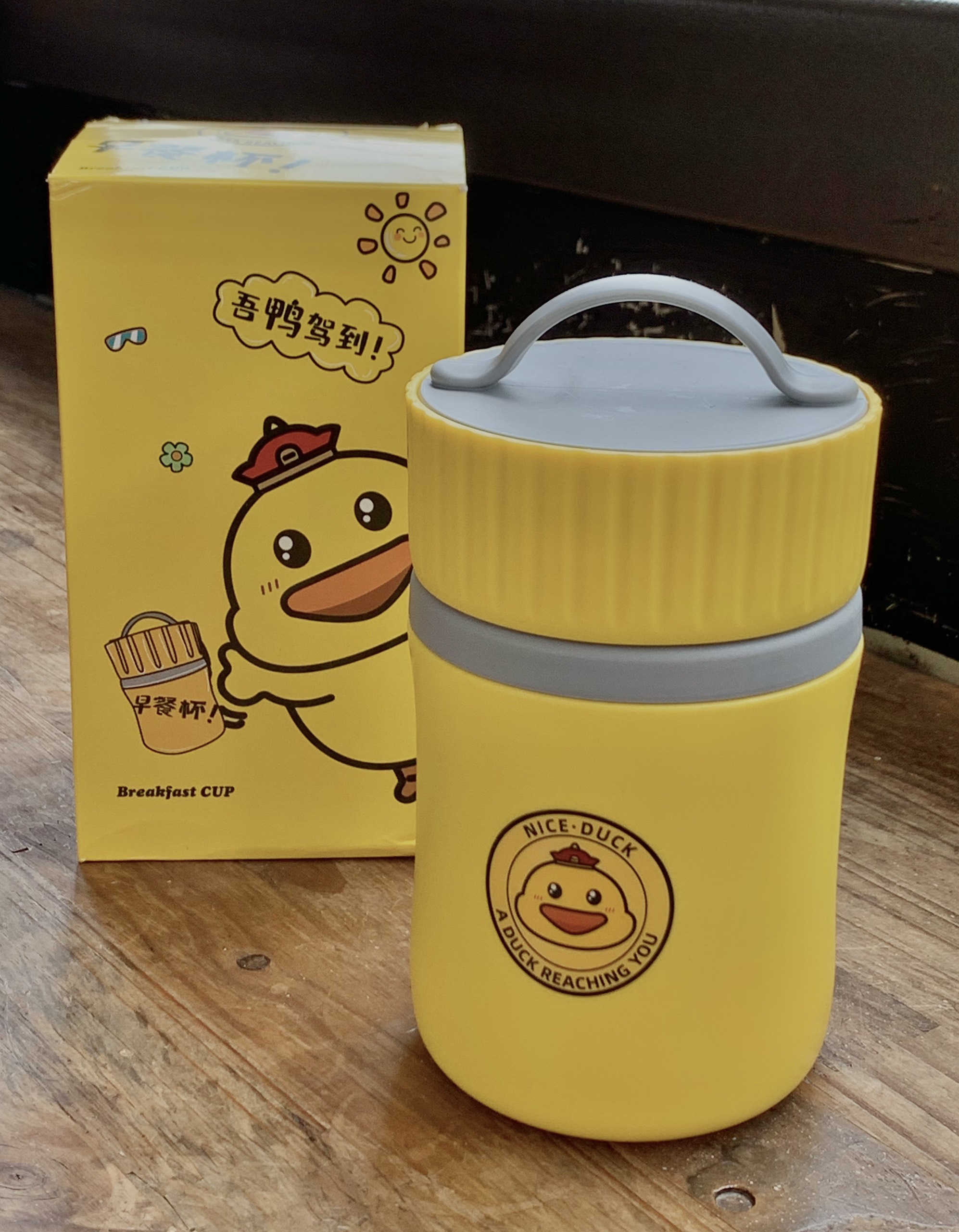 Bình Ủ cháo Vịt Vàng- Bình giữ nhiệt Siêu Cute