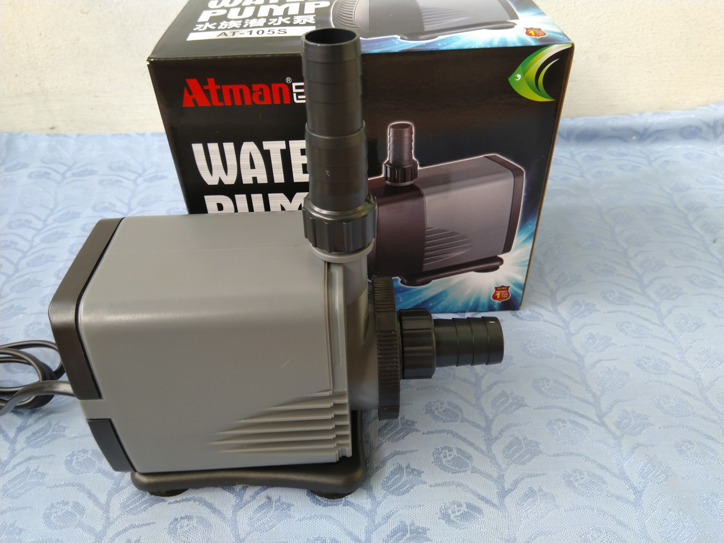 Máy bơm nước hồ cá Atman 105S, 37W-3000L/hr.