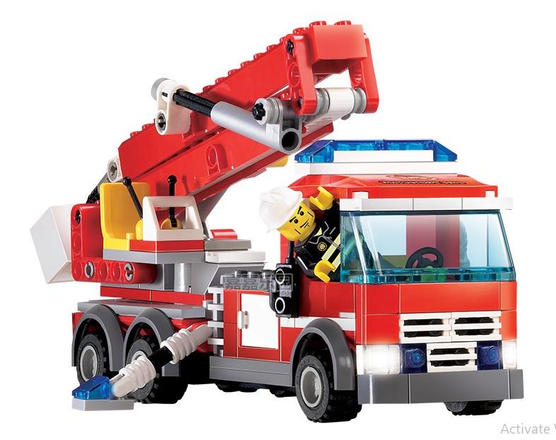 Bộ Xếp Hình Xe Cứu Hỏa- 244 Chi Tiết
