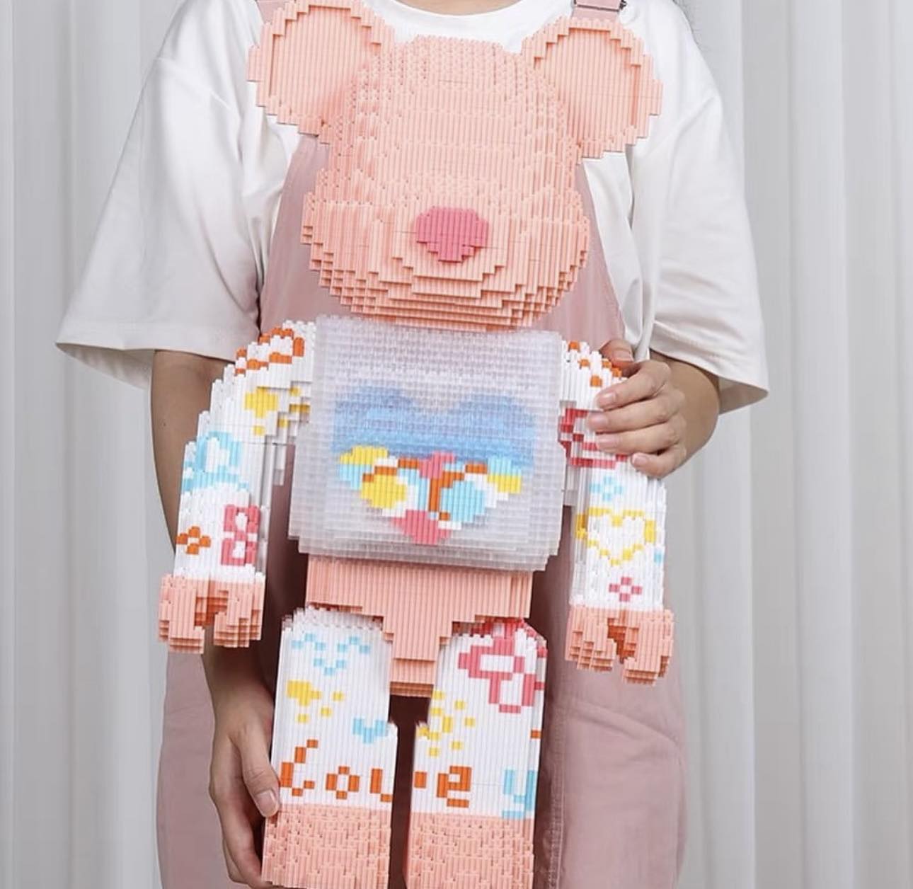 Lego bearbrick 3d love 55cm