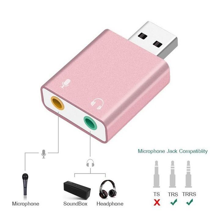 Mic and Speaker Splitter from USB Port