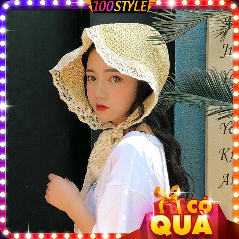 Nón Cói Vành Ôm Sát Chống Nắng Viền Ren - 100style.net