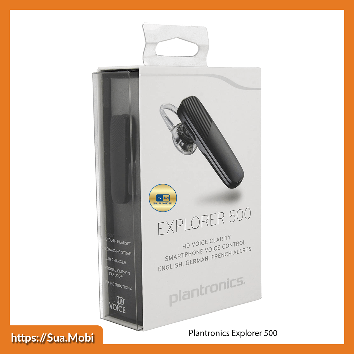 Tai nghe BLuetooth Plantronics Explorer 500( hàng chính hãng Plantronics ) ( đen )