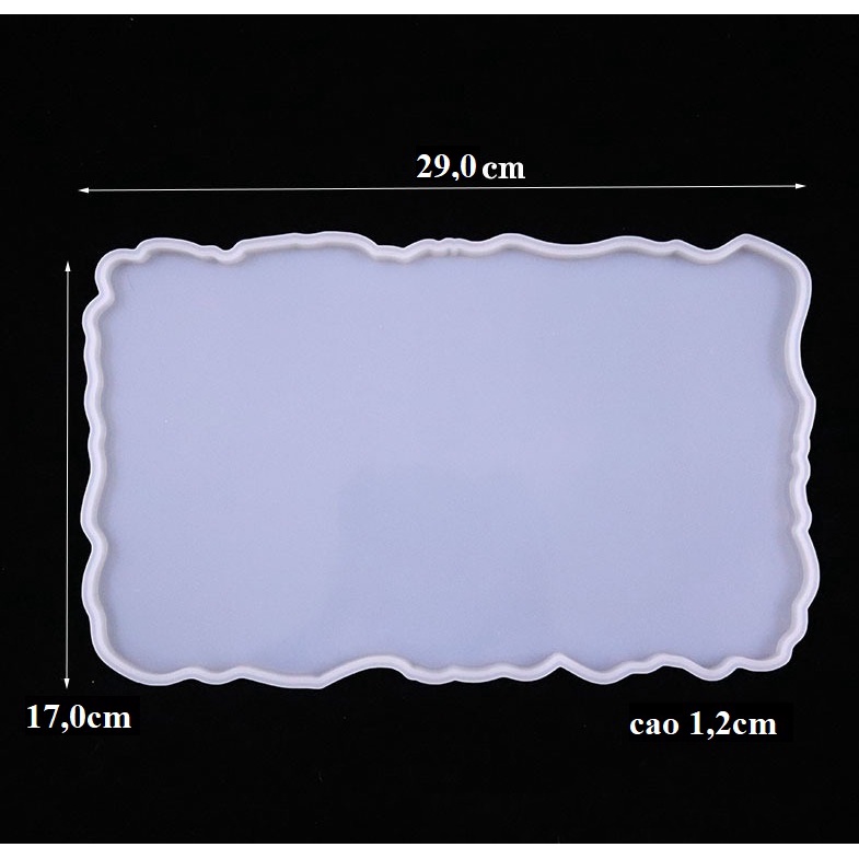Khuôn Silicon Khay Trà, Khuôn Coaster Tự Làm DIY