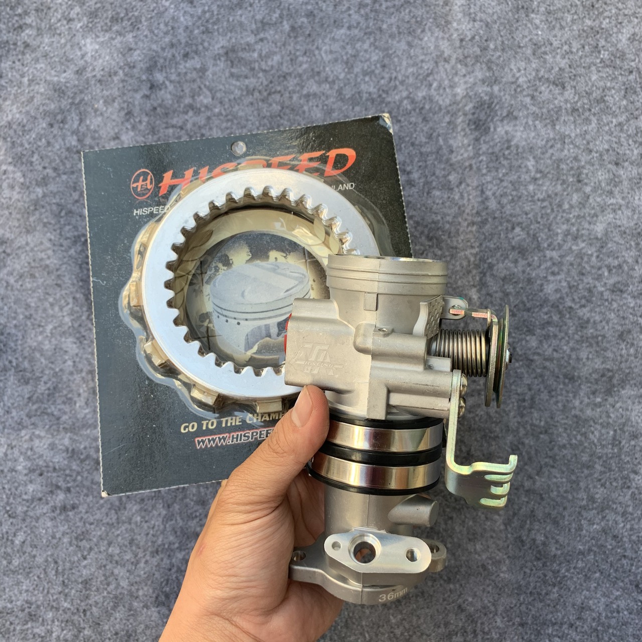 [HCM]Họng xăng độ Pô xăng lửa Satria Raider TA Racing 34mm
