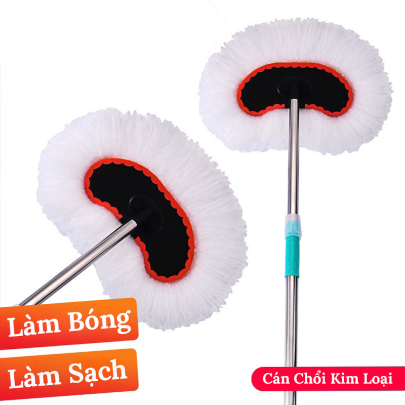 Cây Lau Rửa Xe Ô Tô Cán Dài Lông Mềm - Chổi cọ rửa đa năng rửa nhà, rửa xe