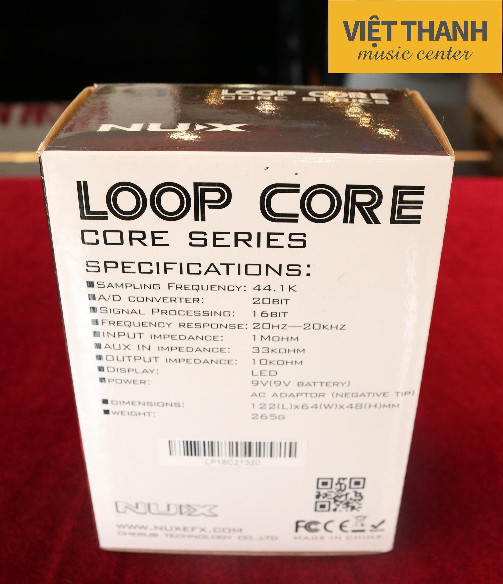 Phơ Guitar tạo vòng lặp Nux Loop Core Effect Pedal (Bàn đạp Looper Fuzz - Thời gian ghi âm 6h)