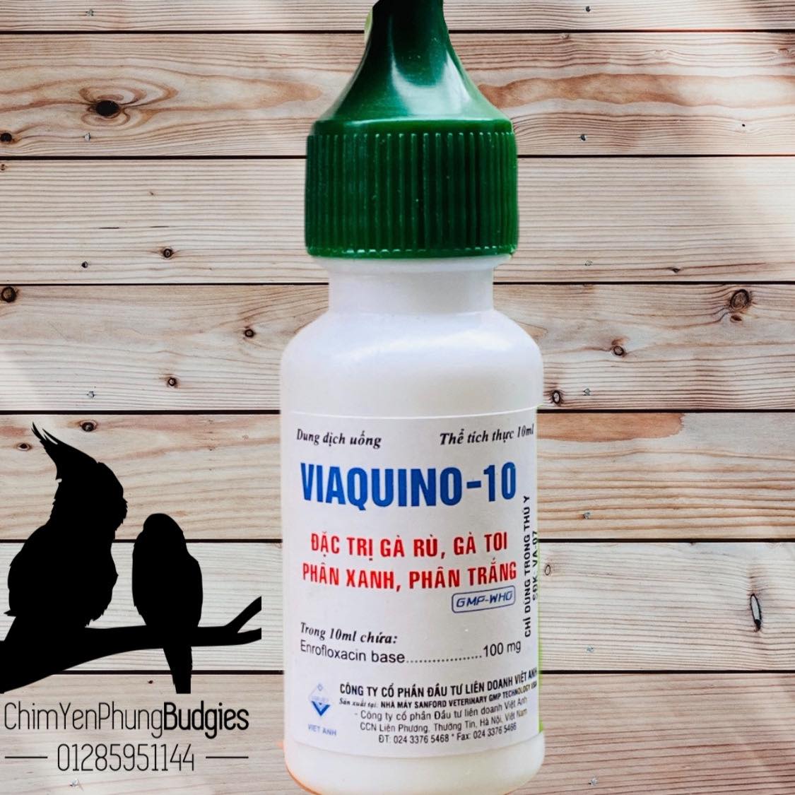 1 lọ Viaquino-10 đặc tri gà rù, gà toi, phân xanh, phân trắng