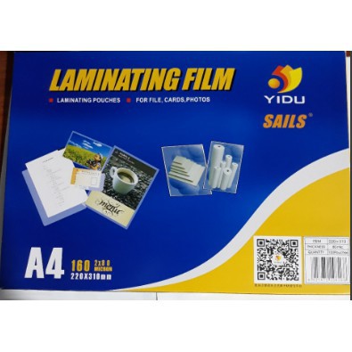 Giấy ép plastic A4 / Nhựa ép plastic A4 150mic ( hộp 100 tờ )