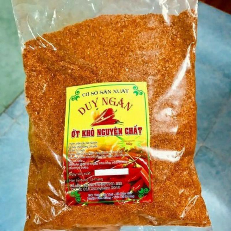 Ớt xay nguyên chất- duy ngân 500g