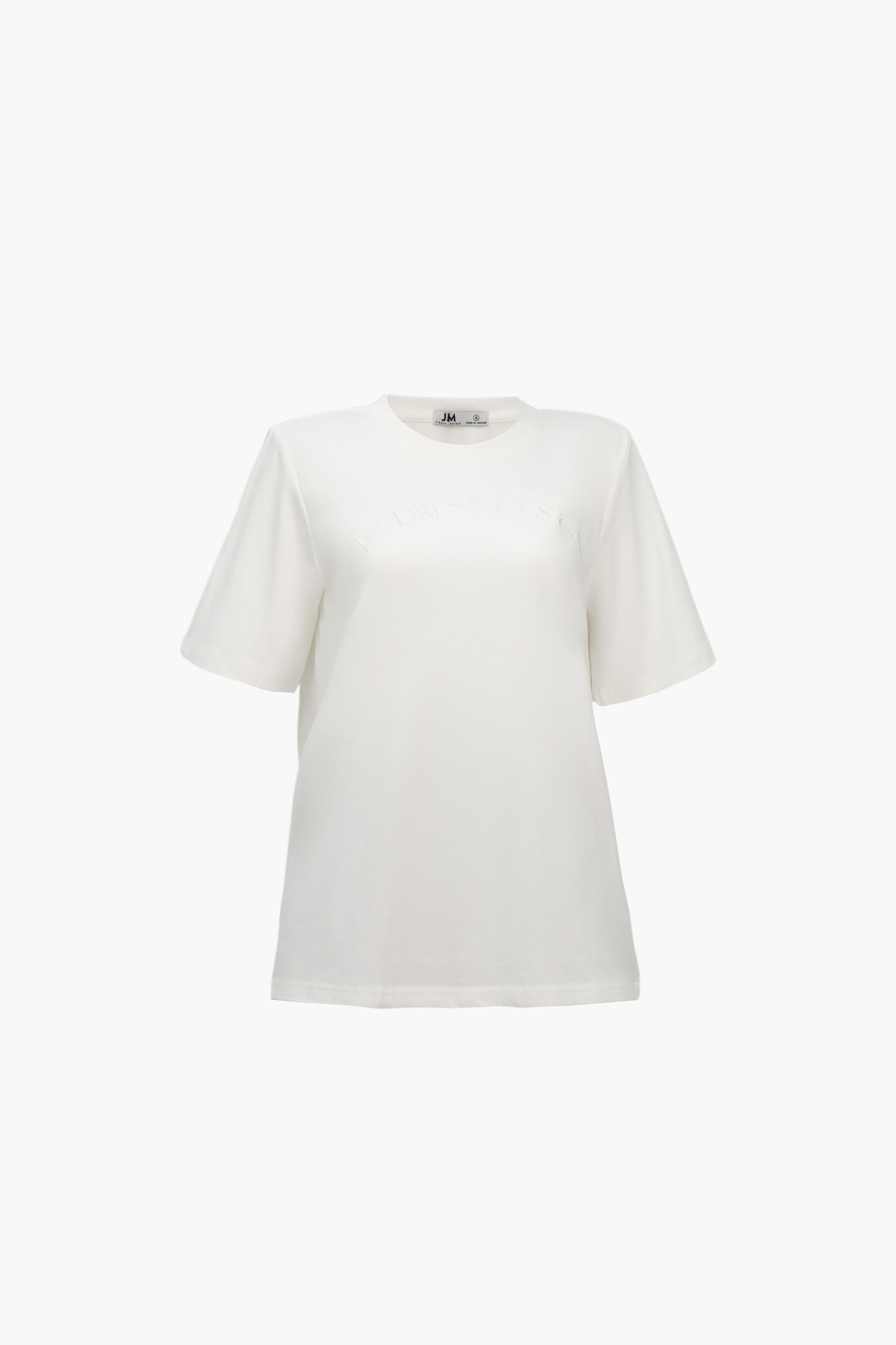 Áo phông nữ from vừa đệm vai thêu JM Dress Design 2T57.2210CT