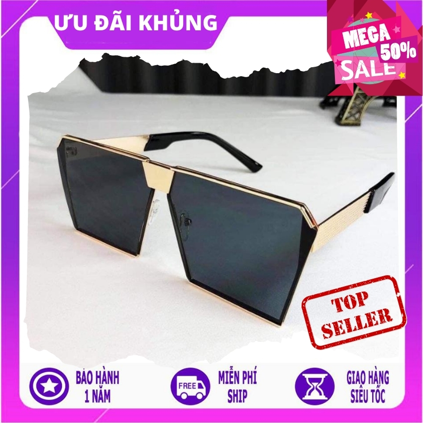 Kính mát nam nữ unisex MT93 form vuông cao cấp gọng bản to - PMT