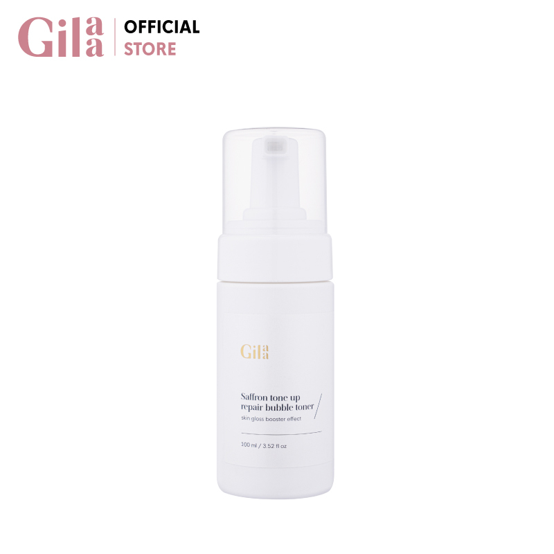 Nước cân bằng bong bóng GILAA SAFFRON TONE UP REPAIR BUBBLE TONER