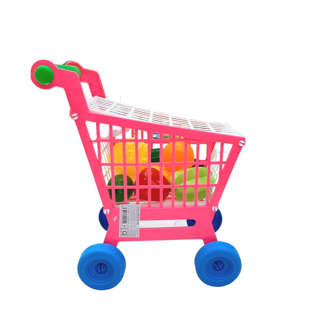 Đồ chơi xe đẩy siêu thị cho bé có trái cây HT7660