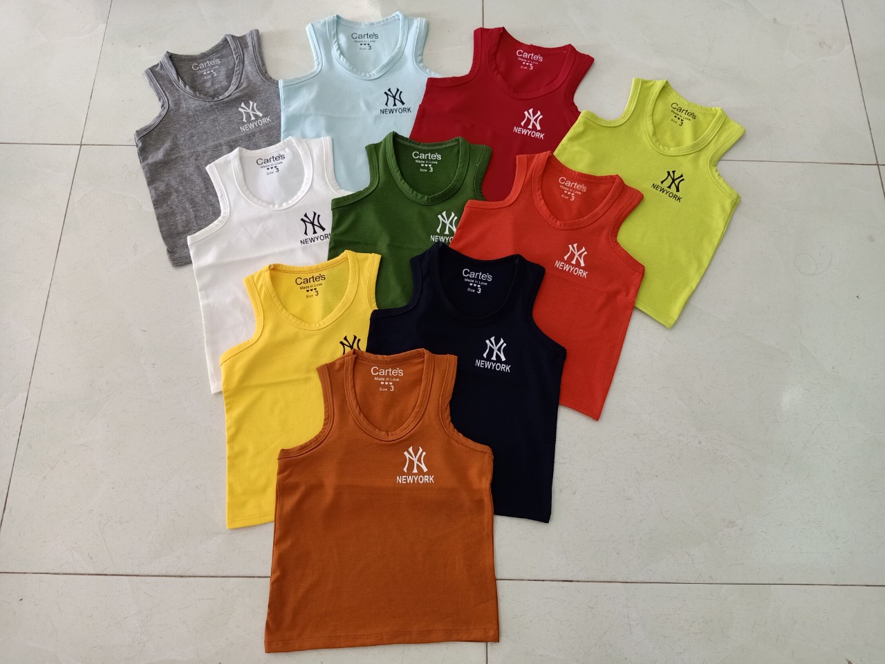SET 5 ÁO THUN BA LỖ CHO BÉ GÁI, BÉ TRAI