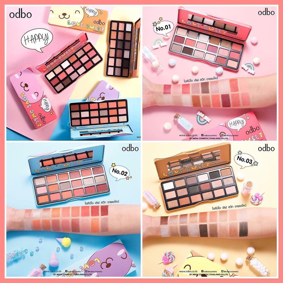 [HCM]Bảng Phấn Mắt 18 ô ODBO Love Sweet Eyeshadow