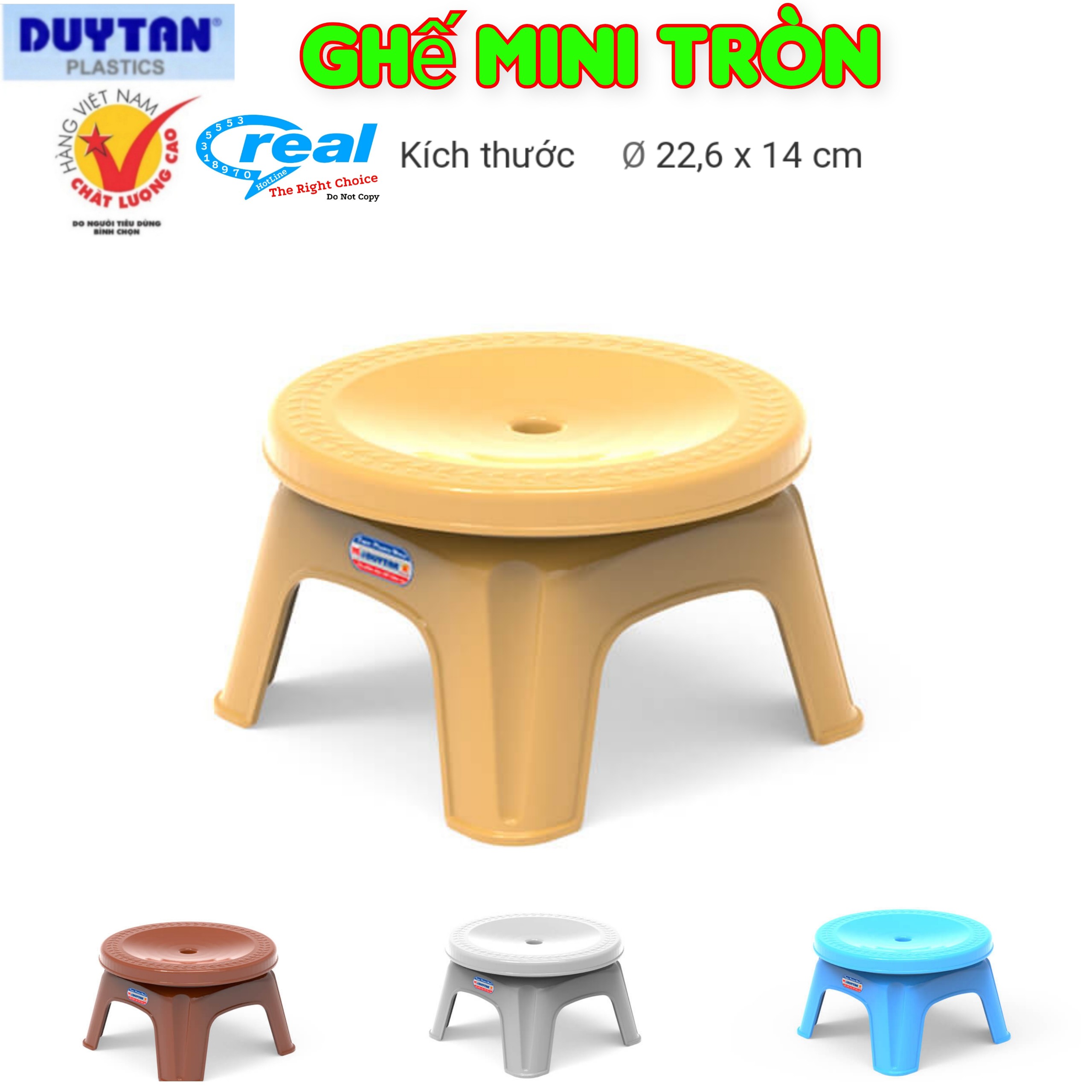Duy Tan Mini Round Plastic Chair
