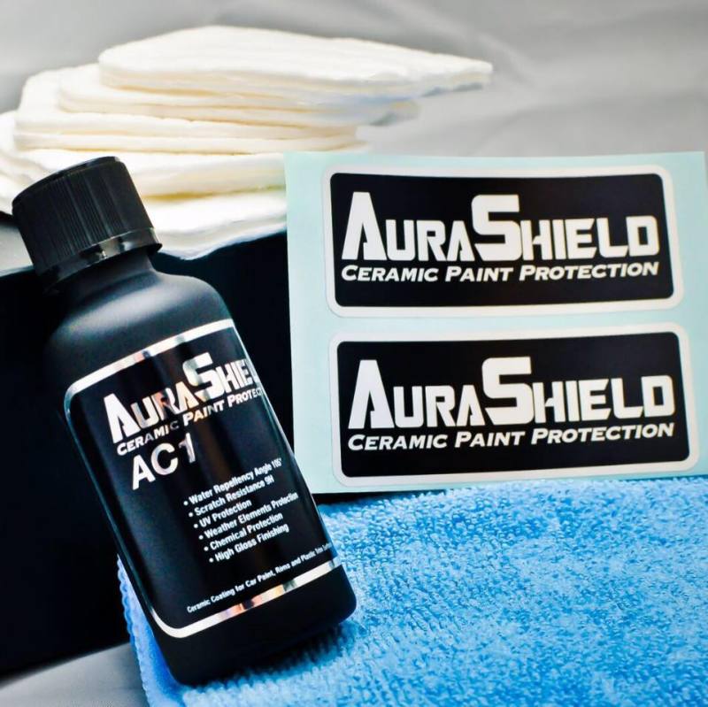 Phủ Ceramic 9H bóng sơn ô tô - Ceramic Aura Shield AC1, 50ml
