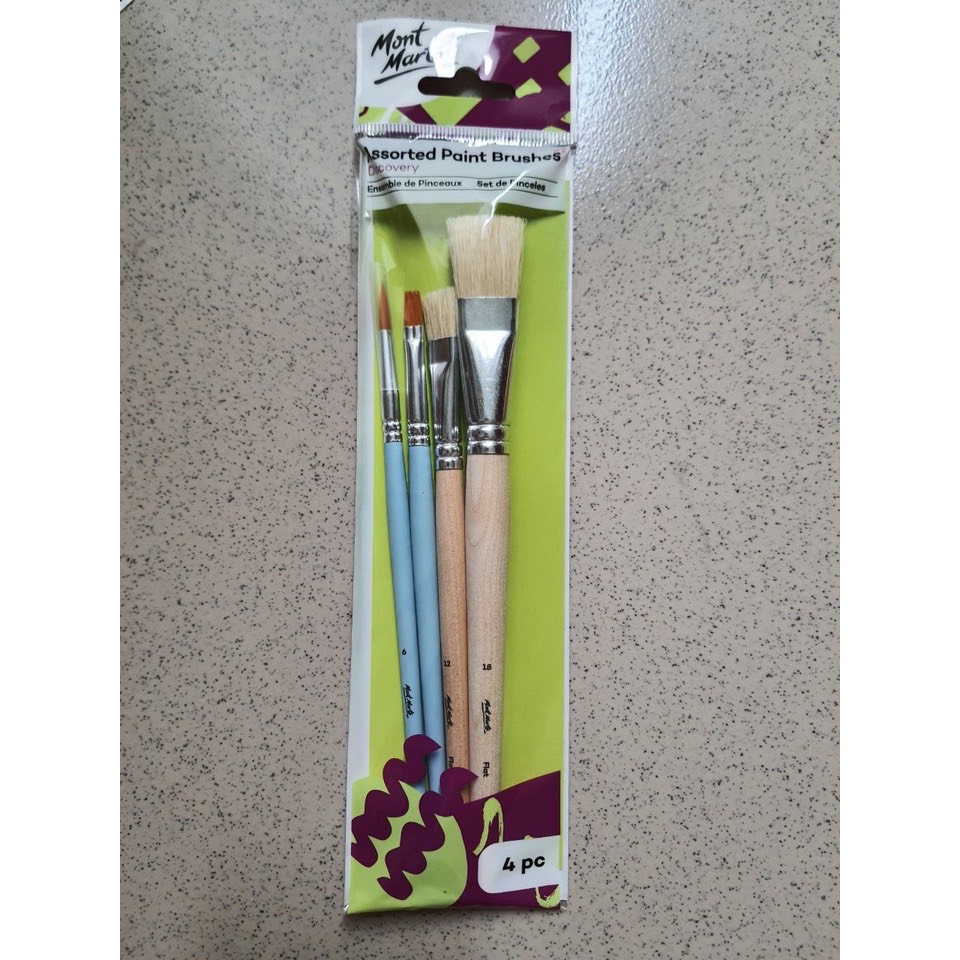 Bộ cọ vẽ Acrylic, Màu nước, Sơn dầu Mont Marte
