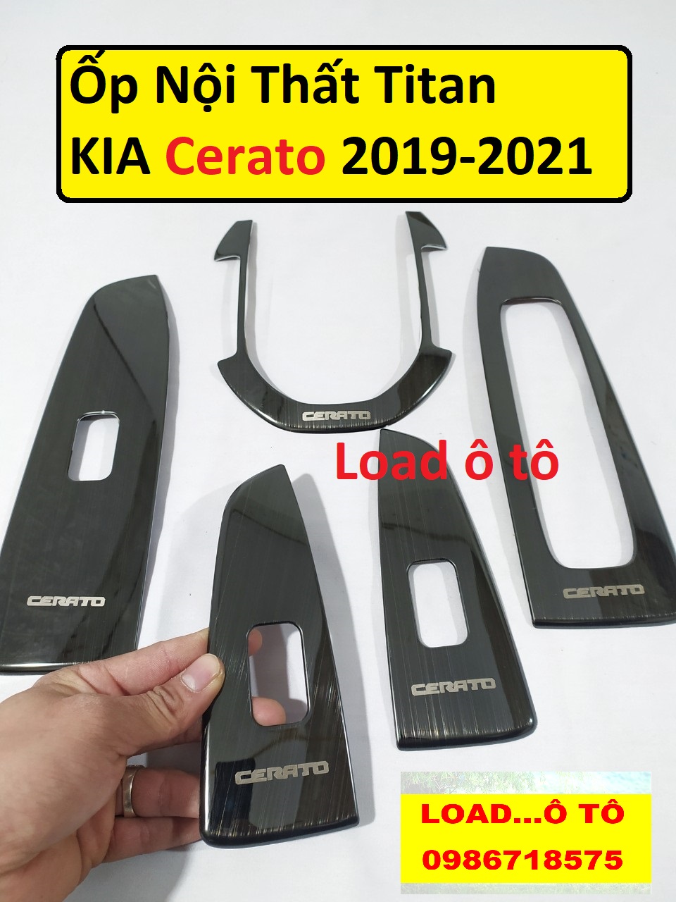 Ốp Nội Thất Xe KIA Cerato 2019-2021 Mẫu Titan cao cấp, Ốp Nội Thất Titan Cerato 2019 - 2020 Load ô tô