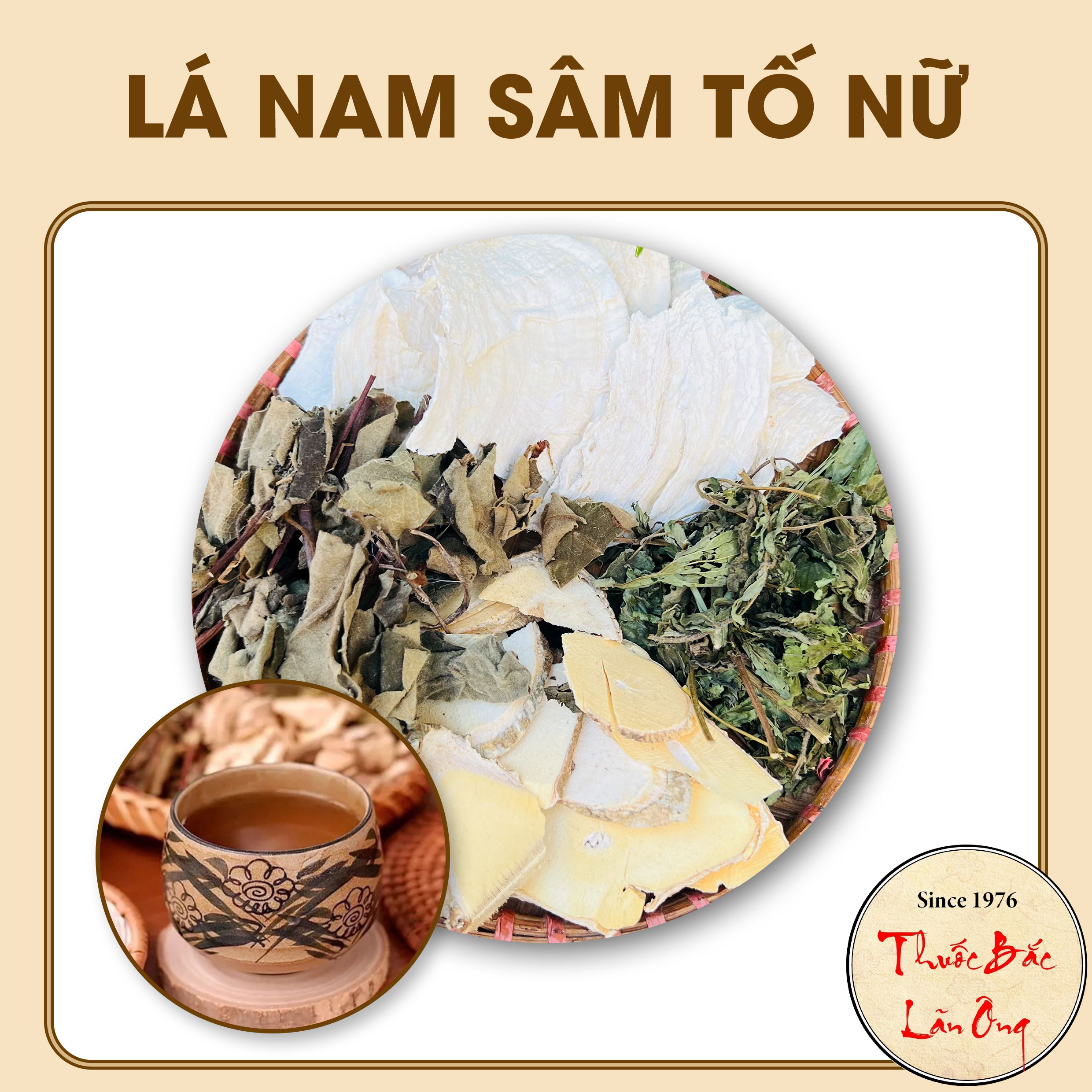 Set trà thảo mộc sâm tố nữ mix - Lãn Ông