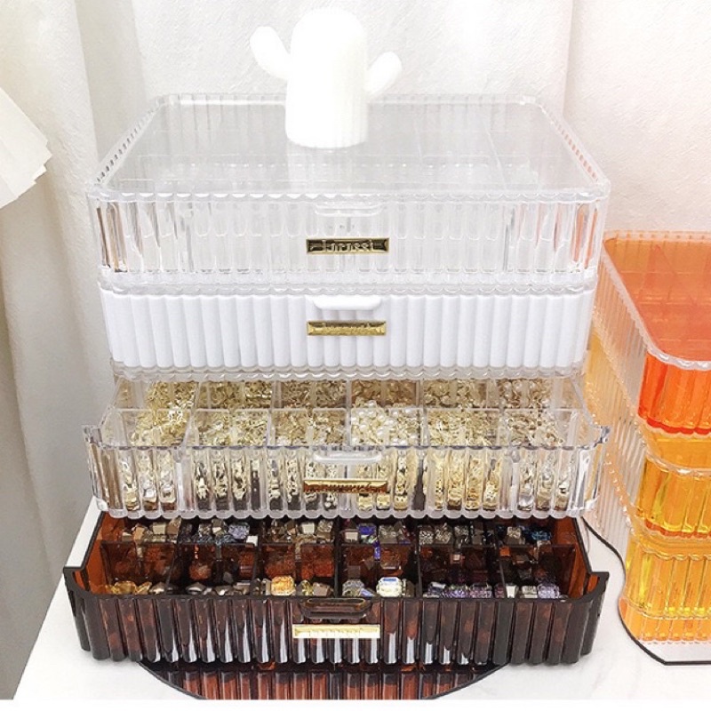 khay meka đựng phụ kiện nail 24 ô