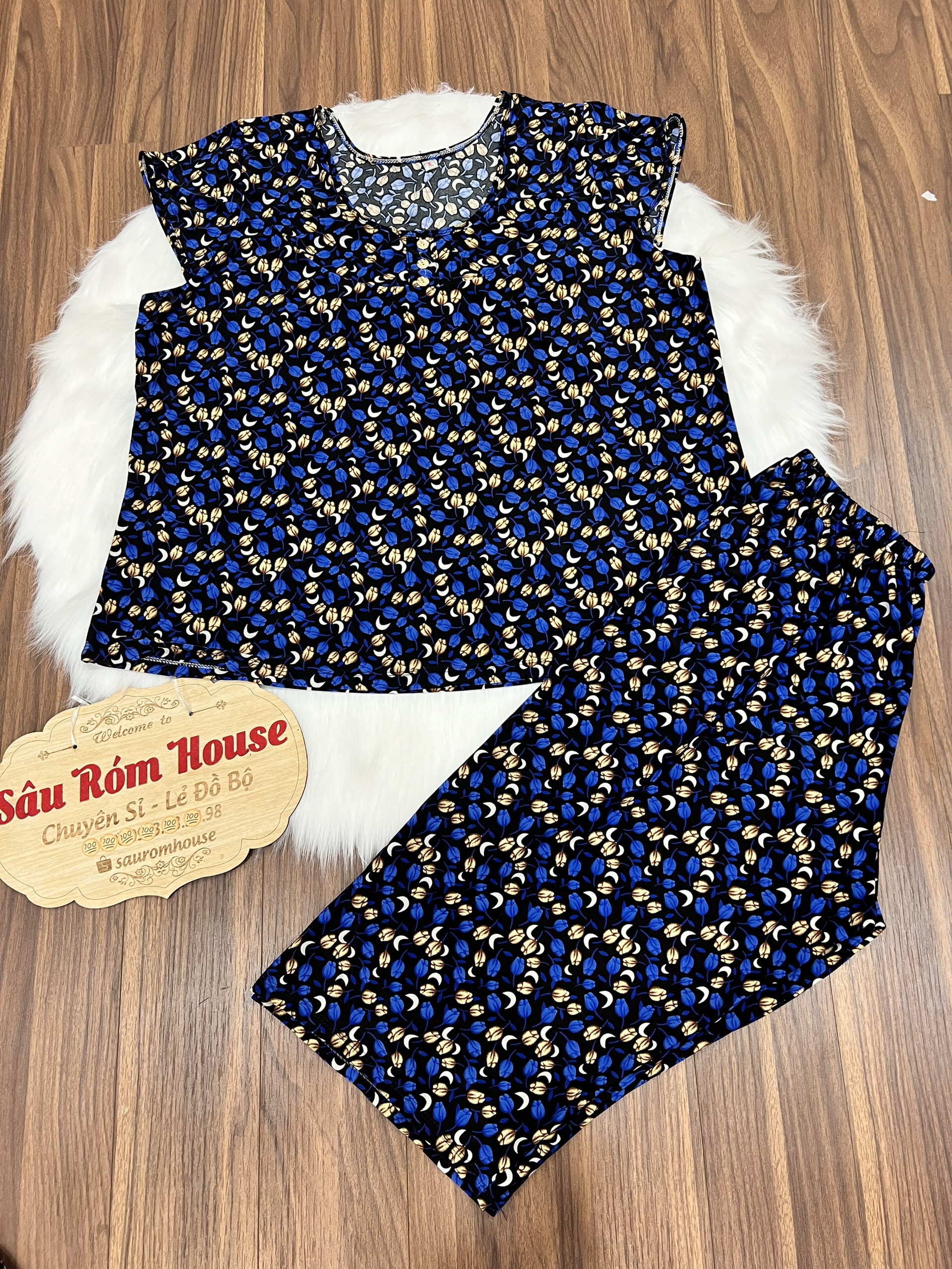 [BIGSIZE 7, 8: 75-100kg] Bộ trung niên thun lạnh quần lửng