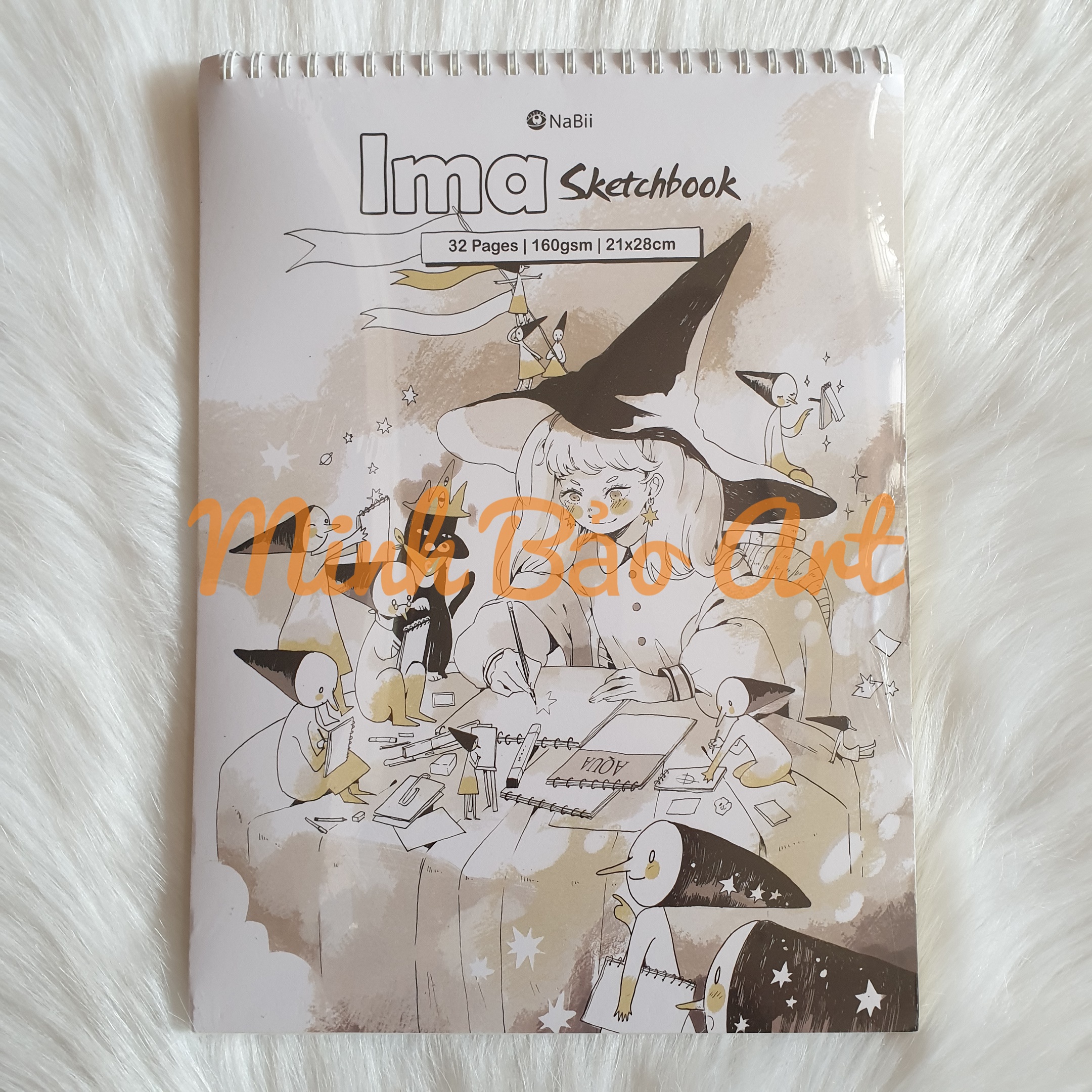 [HCM]SỔ VẼ PHÁC THẢO NABII IMA SKETCHBOOK CHẤT LIỆU GIẤY DÀY DẶN CHẤT LƯỢNG TỐT 160 GSM 32 TỜ (CHỌN SIZE)
