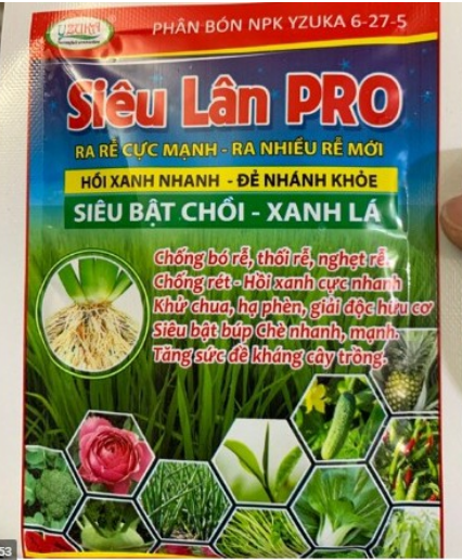 Siêu lân Pro 6-27-5 kích thích ra rễ và phân hóa mầm hoa