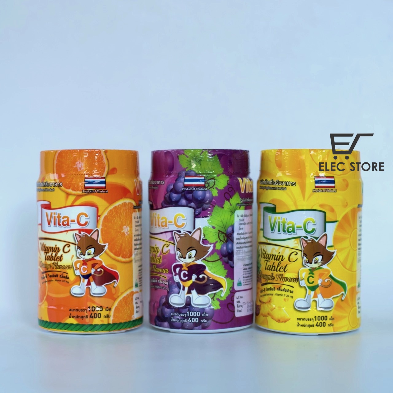 Hộp 1000 viên Vitamin C Thái Lan - Vị Dứa